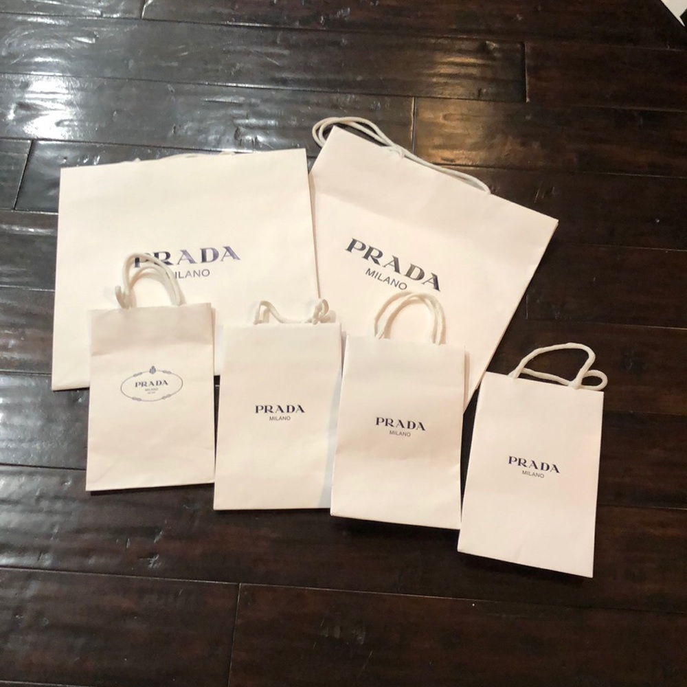 Bundle of six Prada bags